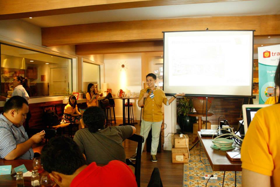 Presentasi @KartuPos di acara Travelio Exclusive Launch