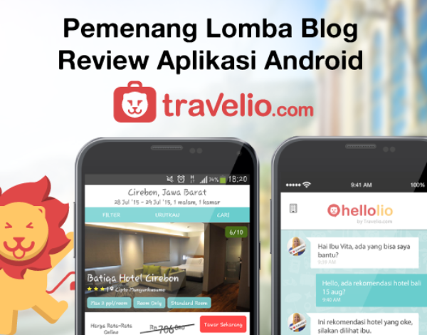 Pemenang Lomba Blog Review Aplikasi Android Travelio #HelloLio